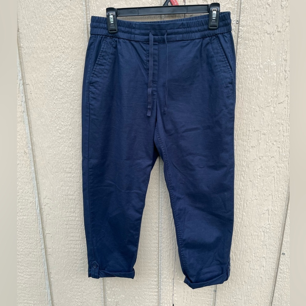 Talbots Drawstring Cuff Pull On Pants Cotton Blen… - image 2